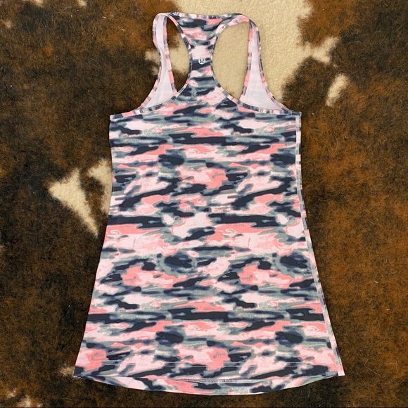 Lululemon Cool Racerback Pink Black Camo 6 Small - Picture 3 of 6